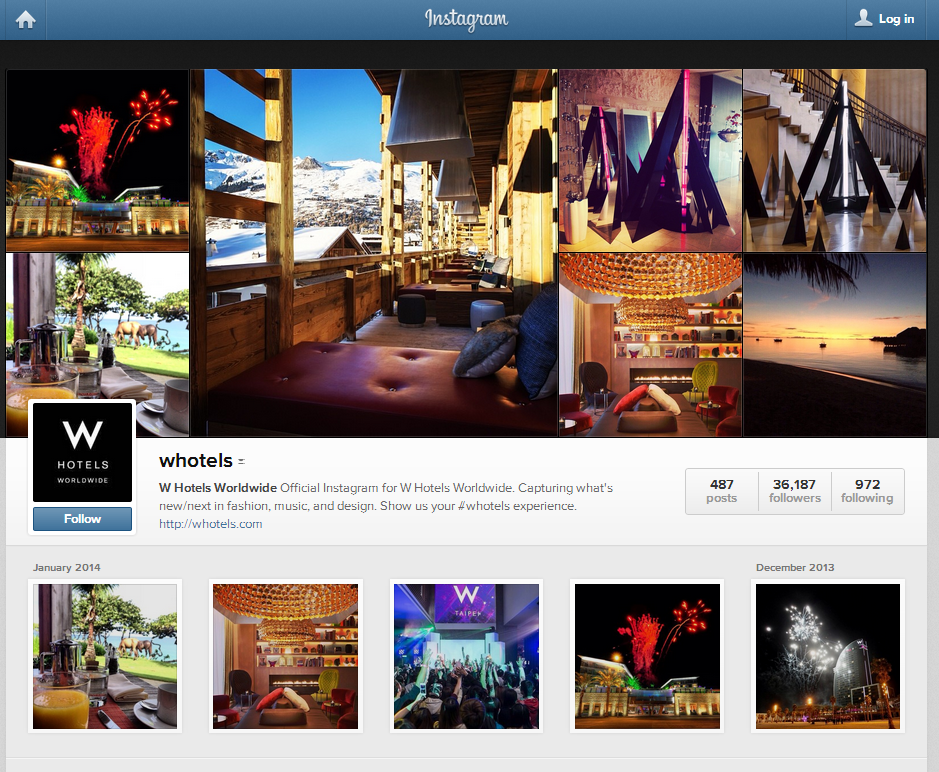 W Hotels Instagram: http://instagram.com/whotels