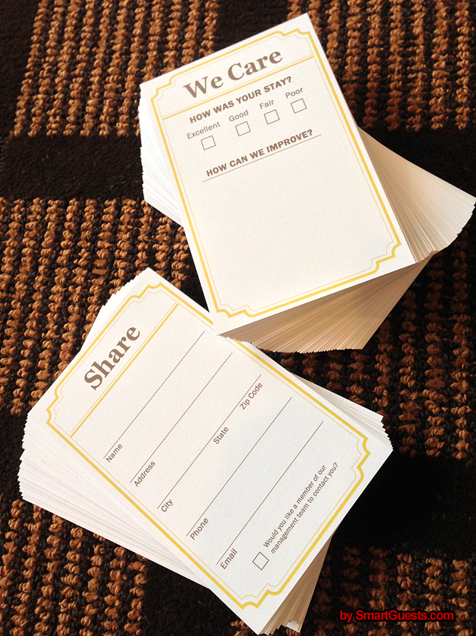 We Care Cards by SmartGuests,com