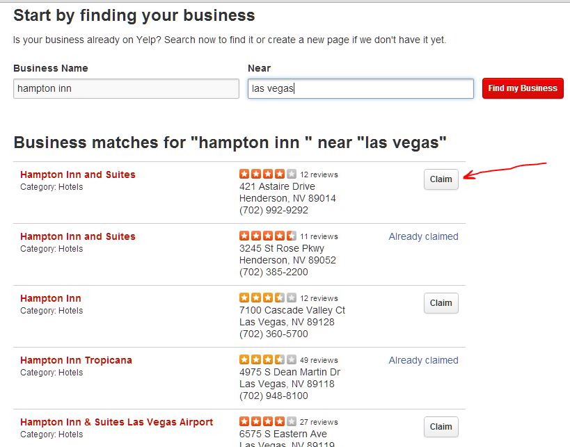 fake yelp login