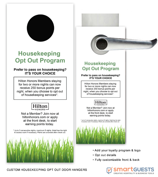 Housekeeping Opt Out Door Hangers Housekeeping Opt Out Door Hangers
