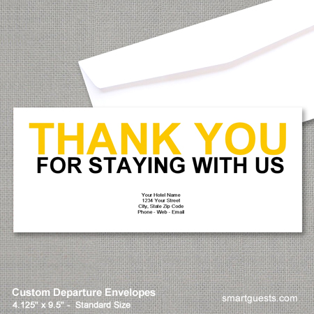 Custom Departure Envelopes Custom Departure Envelopes