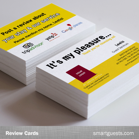 Staff Review Reminder Business Cards