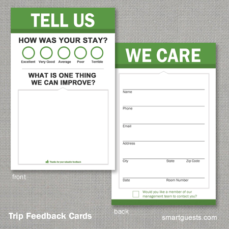 Trip Feedback Cards